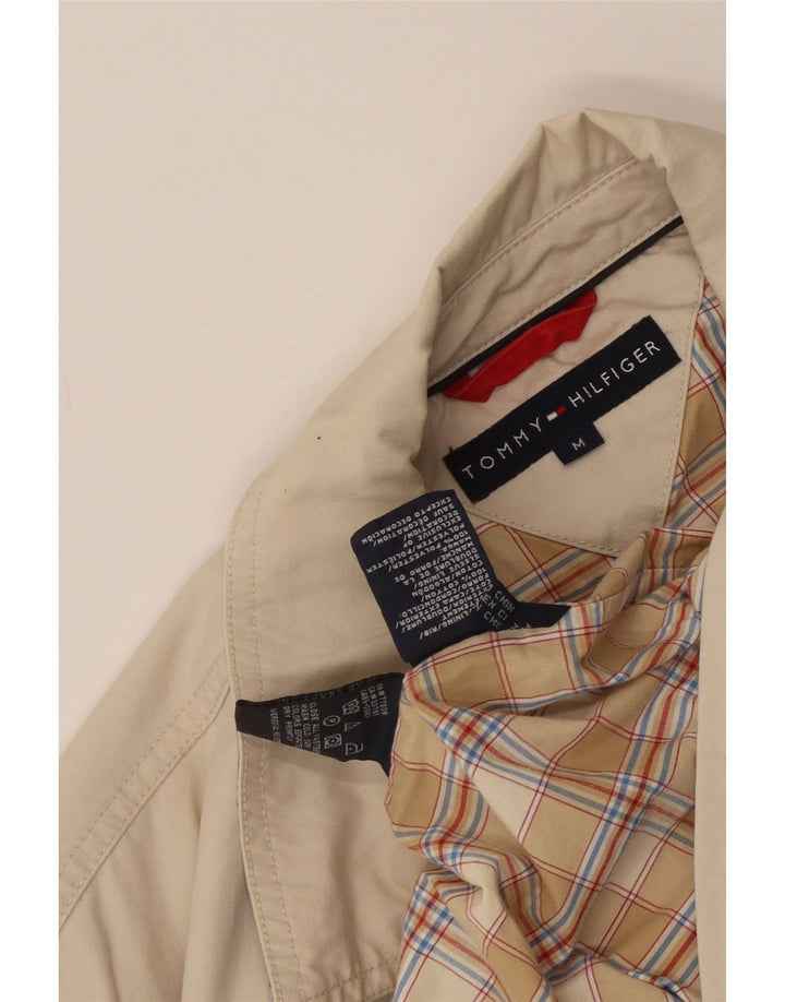 Tommy Hilfiger Veste Bomber Homme UK 38 Coton Beige Moyen