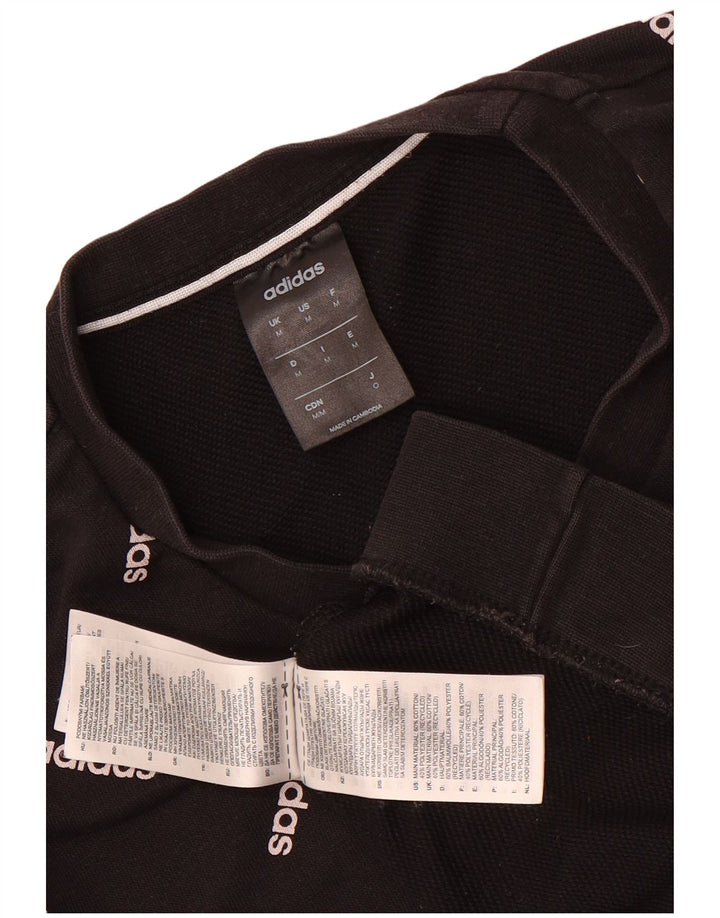 Adidas Sweat-shirt graphique pour homme en coton noir moyen