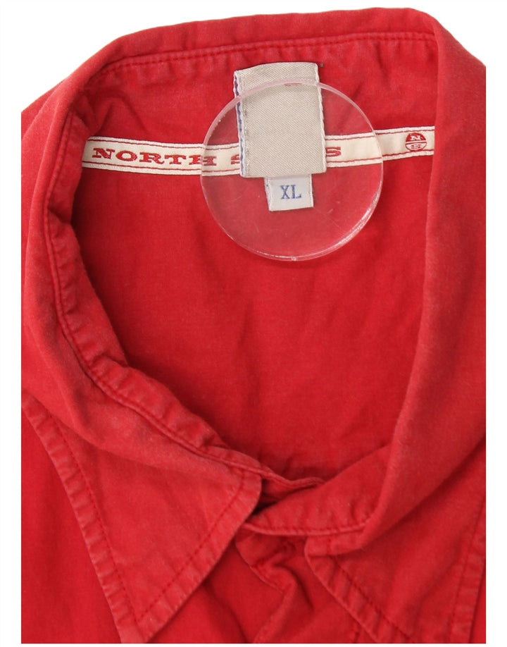 NORTH SAILS Chemise à manches courtes pour hommes XL Rouge