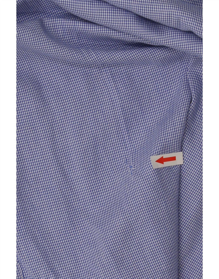 Massimo Dutti Chemise homme taille 40 pied-de-poule bleu moyen