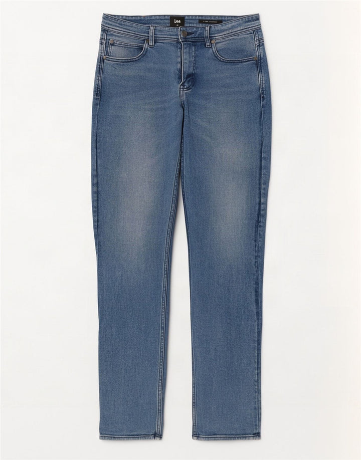 Lee Jean Slim Droit Homme W32 L33 Bleu Coton