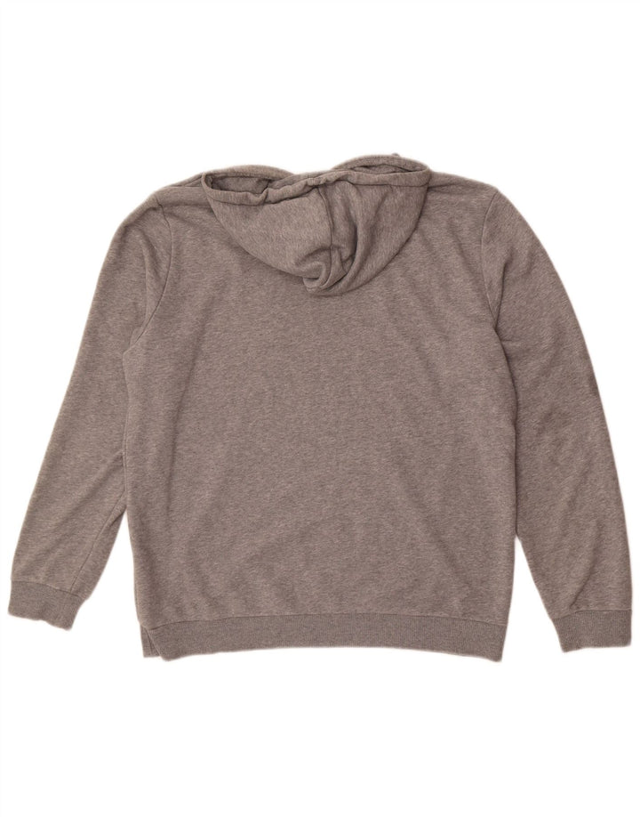 Puma Pull à capuche homme gris moyen coton