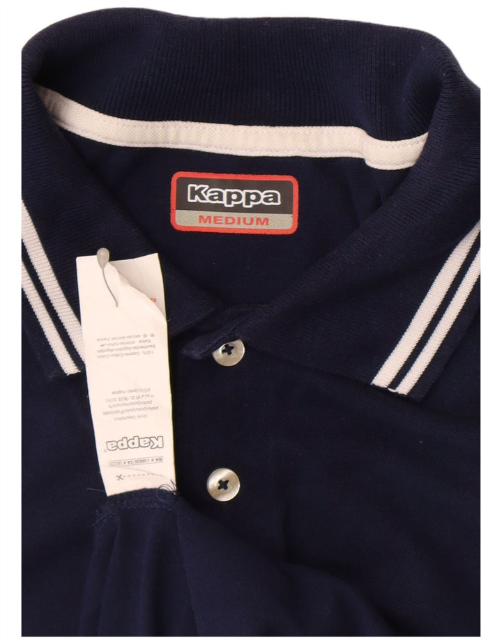 Kappa Polo Homme Bleu Marine Moyen Rayé Coton