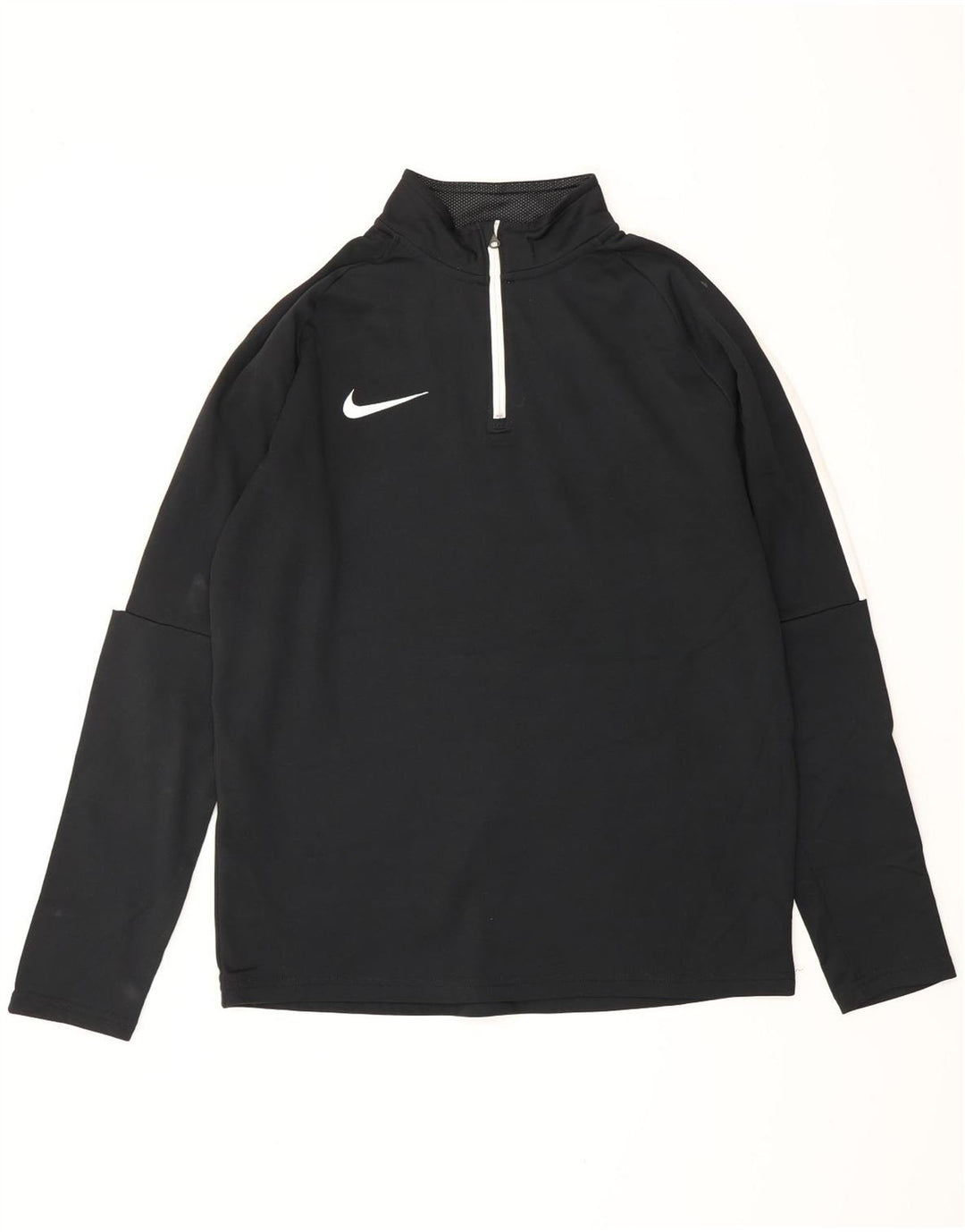NIKE Haut de survêtement Dri Fit à col zippé pour homme Noir moyen Colourblock