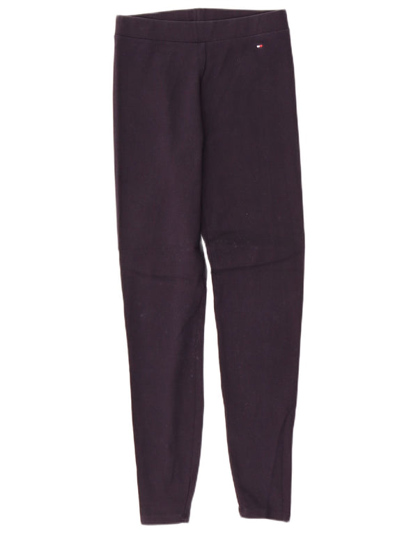 Tommy Hilfiger Leggings graphiques pour femmes UK 10 petit coton bleu marine