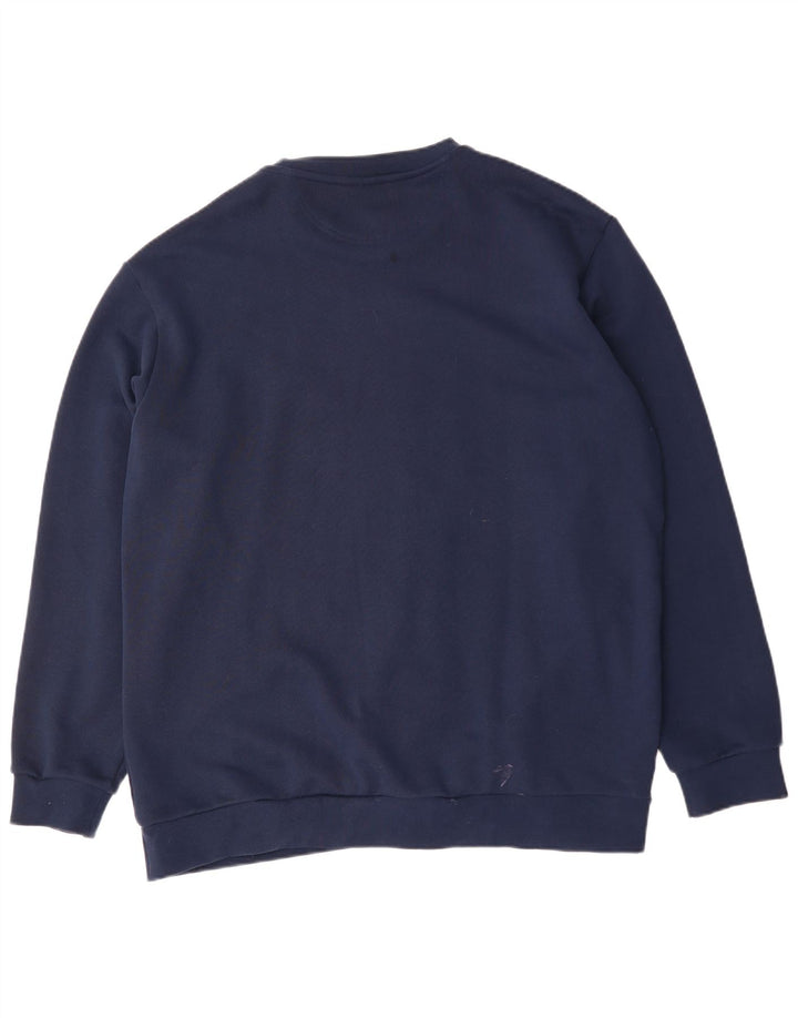 ADIDAS Sweat-shirt graphique pour homme XL en coton bleu marine