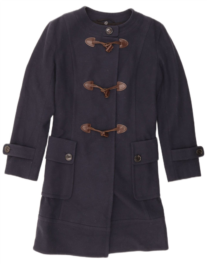 MARLBORO CLASSICS Duffle Coat Femme EU 42 Large Bleu Marine Polyester