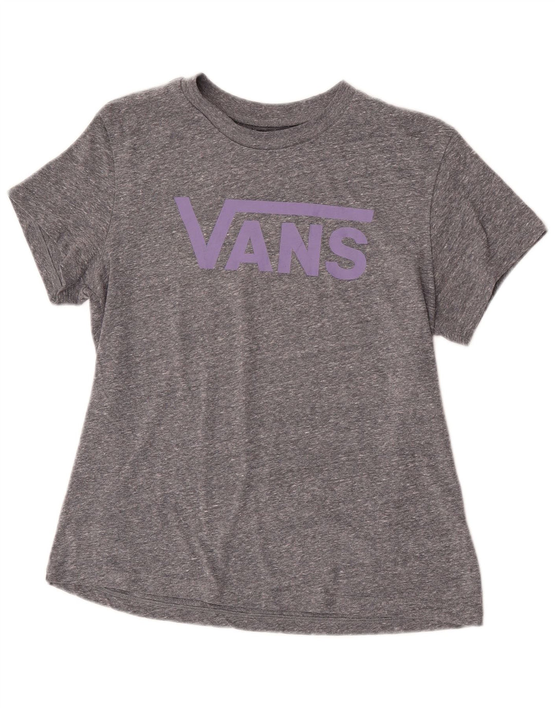 Vans T-shirt graphique pour femme UK 14 Large Gris Moucheté