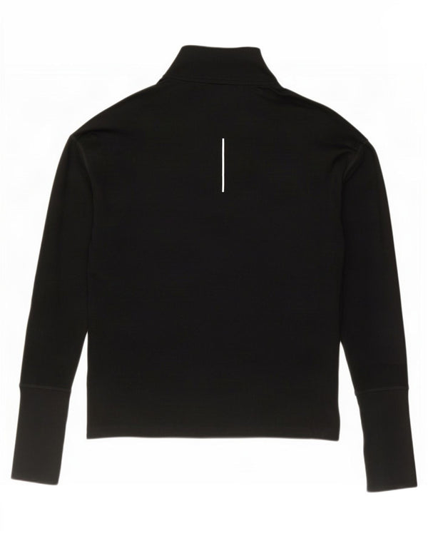Nike Dri Fit Haut de survêtement à col zippé pour homme Noir Taille S