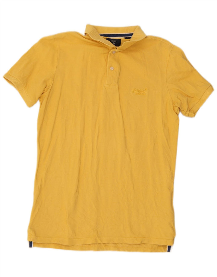 Superdry Polo Homme Jaune Moyen Coton