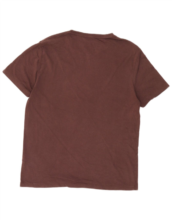 ALL SAINTS T-Shirt Homme Haut Large Bordeaux Coton