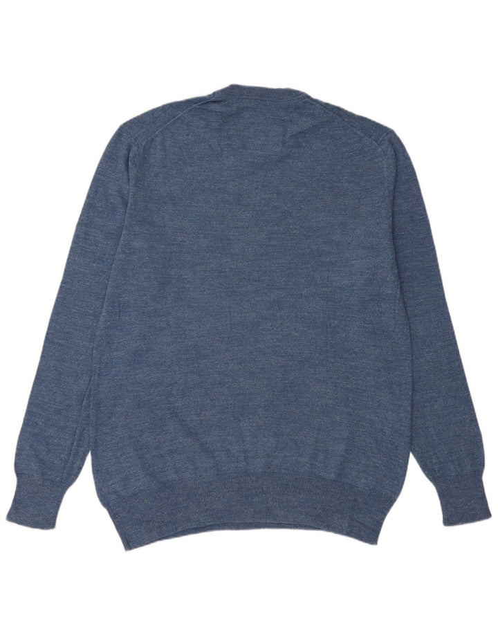 Superdry Pull à col rond pour homme 2XL Bleu Coton