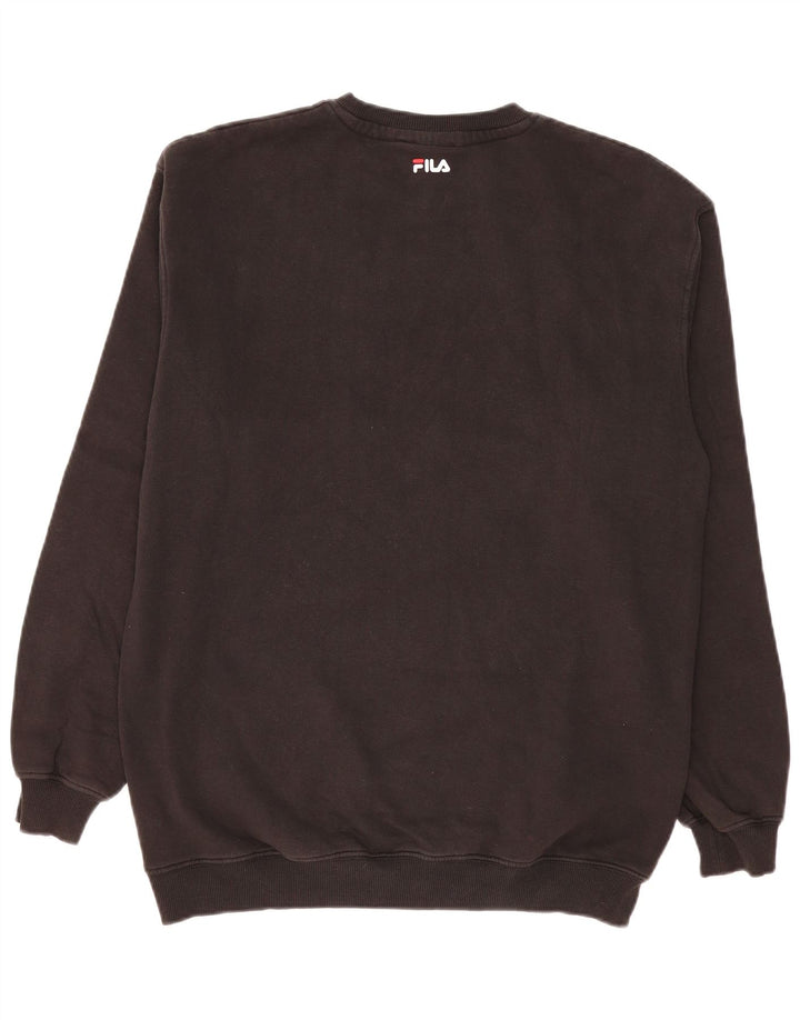 Fila Sweat-Shirt Graphique Homme Noir Moyen Coton
