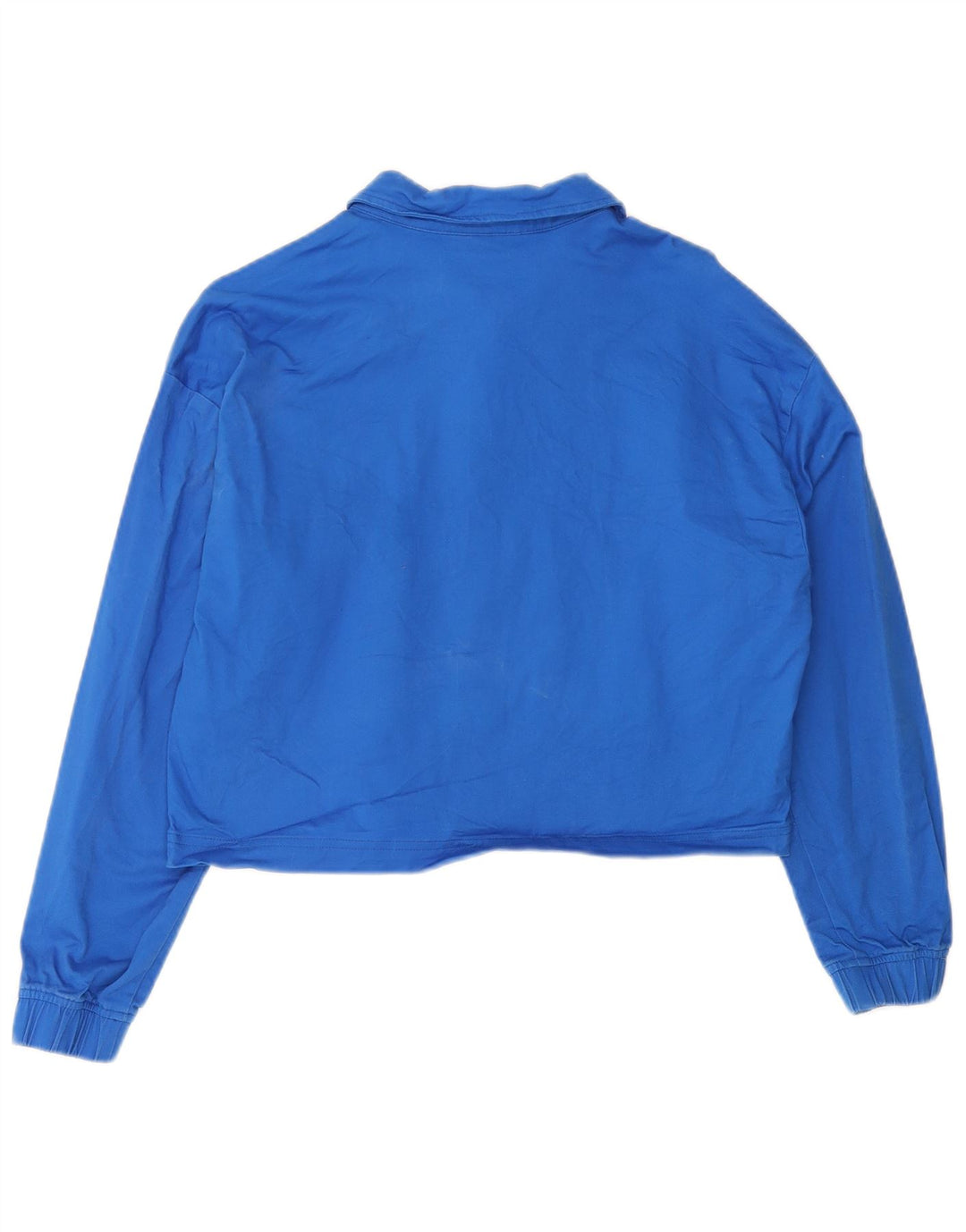 PUMA Veste Bomber Courte Femme UK 14 Bleu Moyen Coton