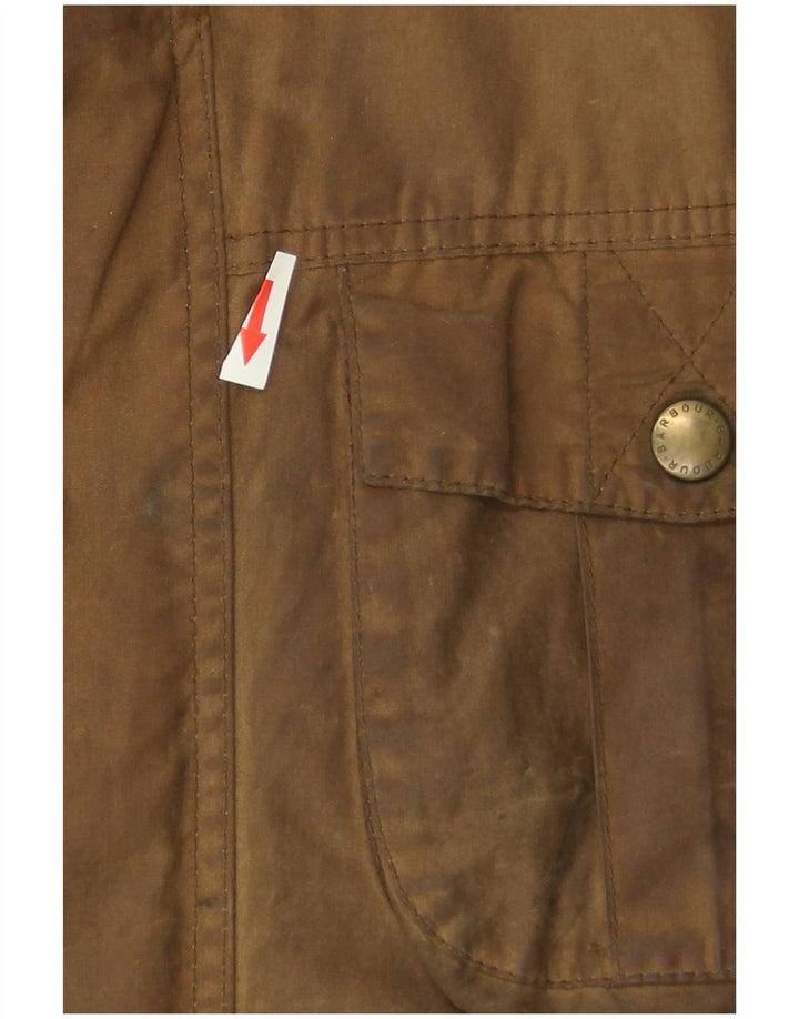 Barbour Veste en coton ciré pour homme UK 40 Grand coton marron