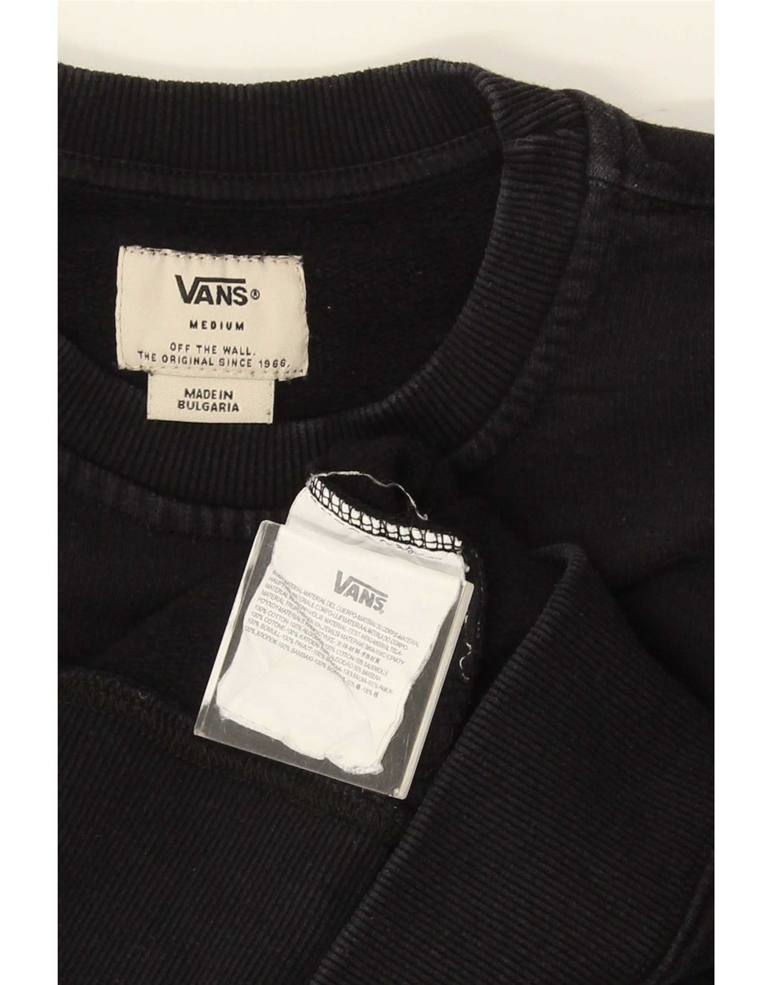 Vans Sweat-shirt pour homme en coton noir moyen