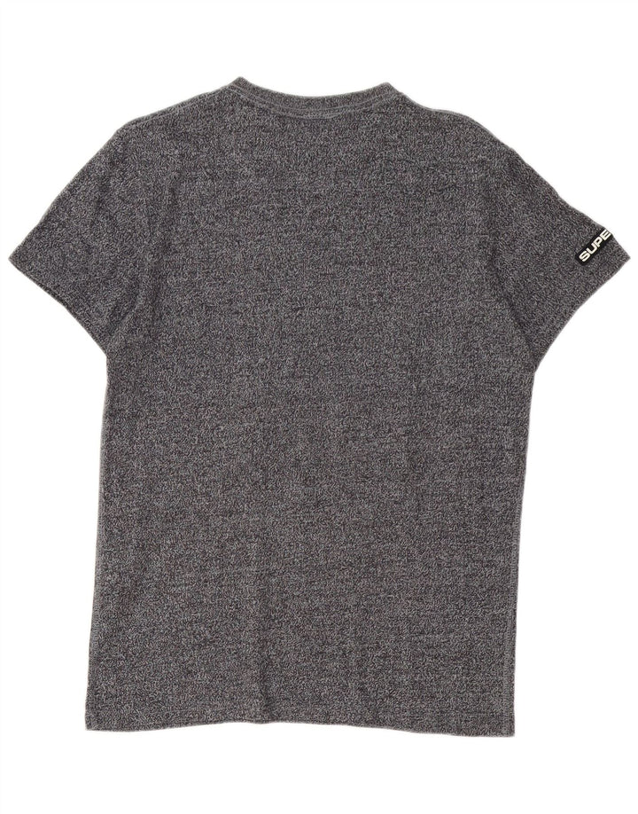 Superdry T-Shirt Graphique Homme Gris Moyen Moucheté Coton
