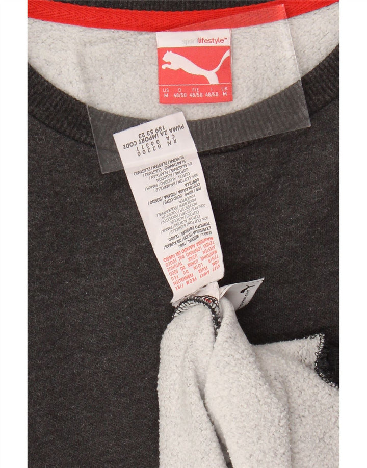 PUMA Sweat-Shirt Homme Gris Moyen Coton