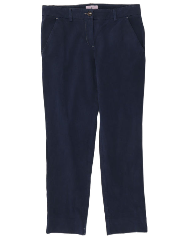 Cerruti 1881 Pantalon Chino Slim Femme IT 42 Medium W30 L27 Bleu Marine