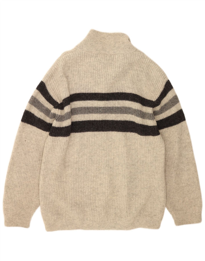 O'Neill Pull à col polo pour homme Large Gris Rayé