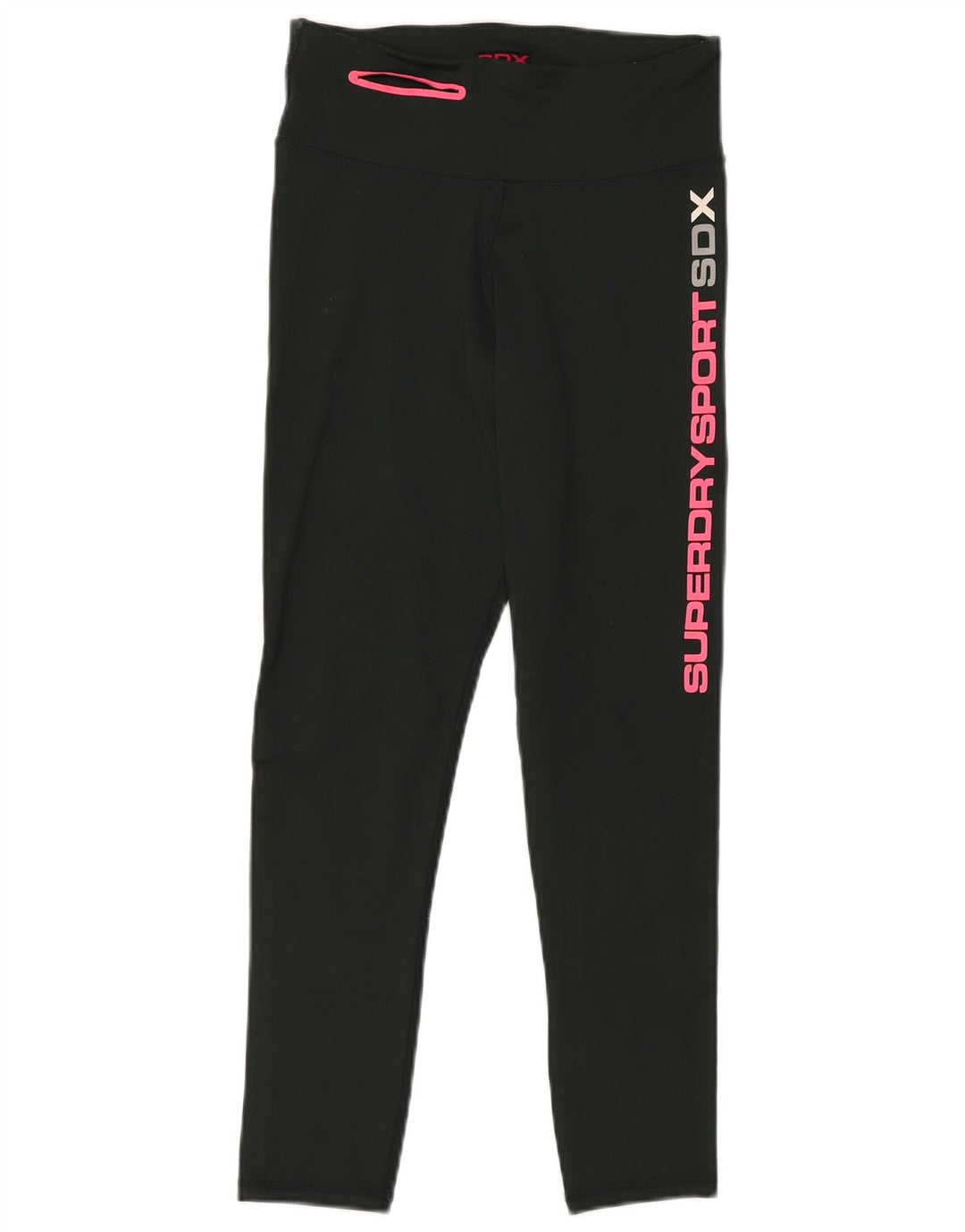 SUPERDRY Leggings Graphiques Femme UK 10 Petit Vert Polyamide