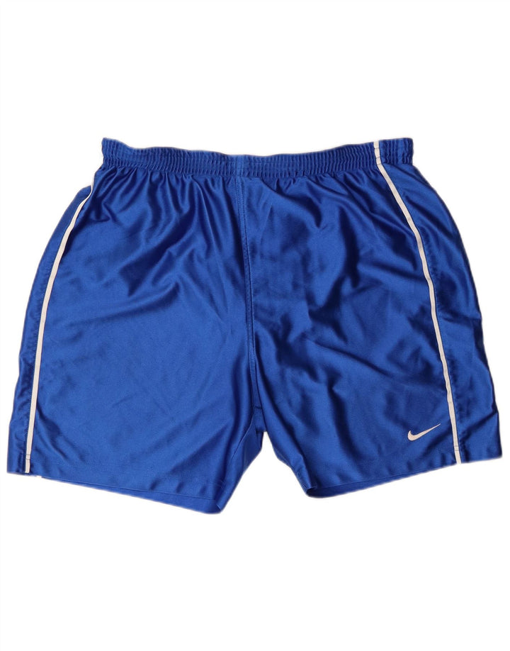 Short de sport Nike pour hommes, grand, bleu, polyester