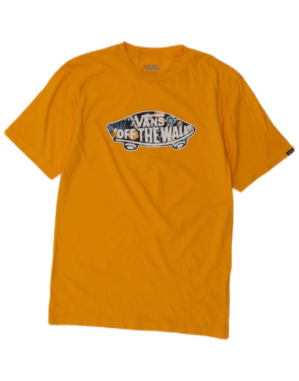 Vans T-shirt graphique coupe classique pour garçon 14-15 ans XL Jaune Coton
