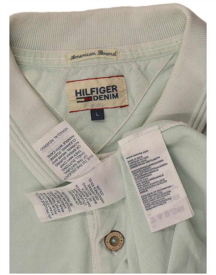 TOMMY HILFIGER Polo Graphique Homme Large Bleu Coton