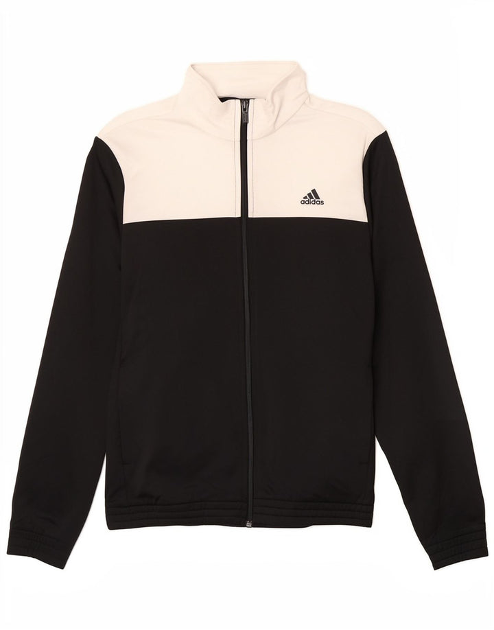 Adidas Veste de survêtement coupe-vent pour garçon 14-15 ans Noir Colourblock