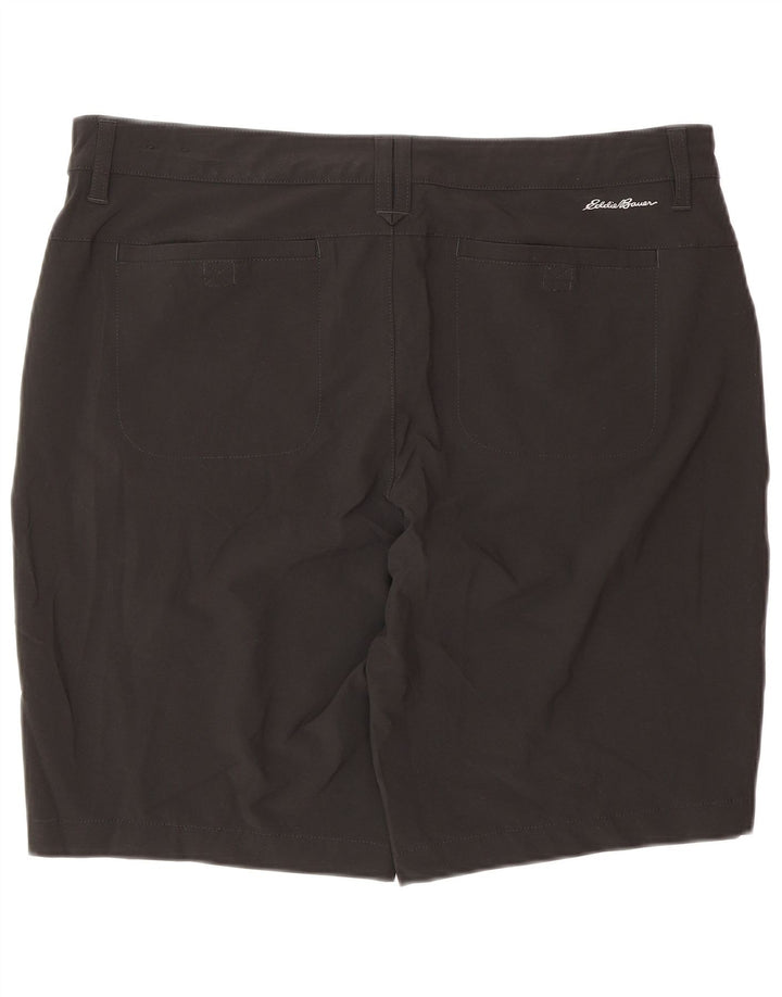 Eddie Bauer Short décontracté pour femme US 14 XL W34 Noir Polyester