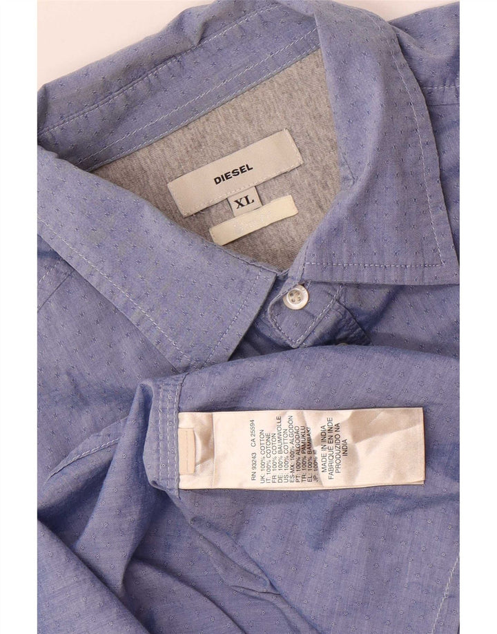 Diesel Chemise Homme XL Bleu Coton