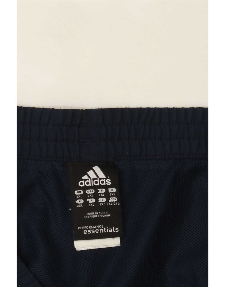 Adidas Short de sport Climalite pour homme 2XL Bleu marine Polyester