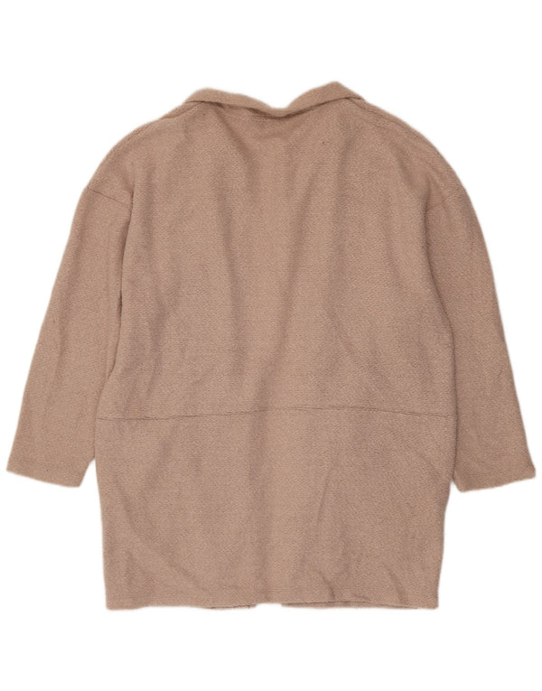 Marks & Spencer Pull cardigan long pour femme UK 20 2XL Rose Polyester