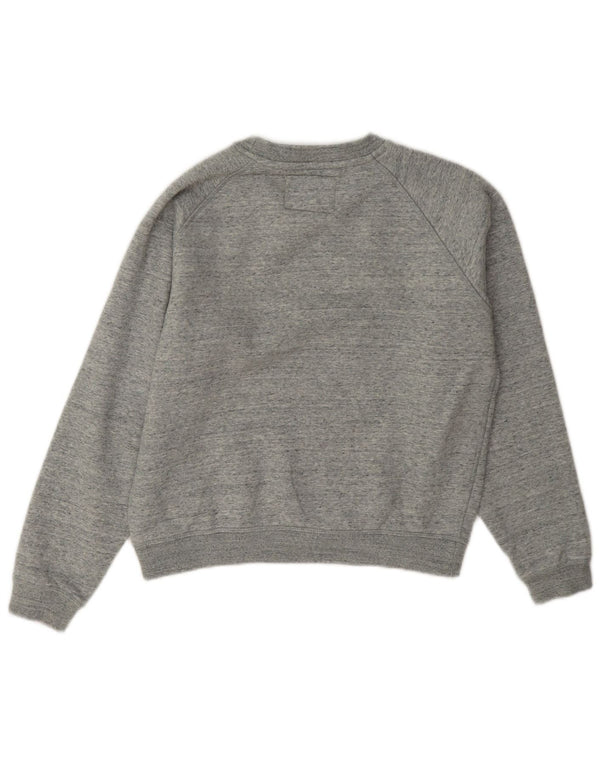 Jack Wills Sweat-shirt surdimensionné pour femme UK 4 XS Gris chiné en coton