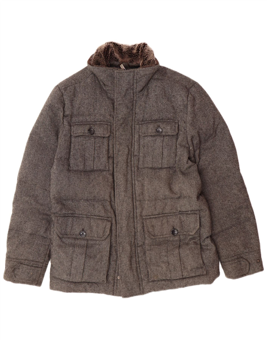 Michael Kors Veste matelassée pour homme UK 40 Large Gris Polyester