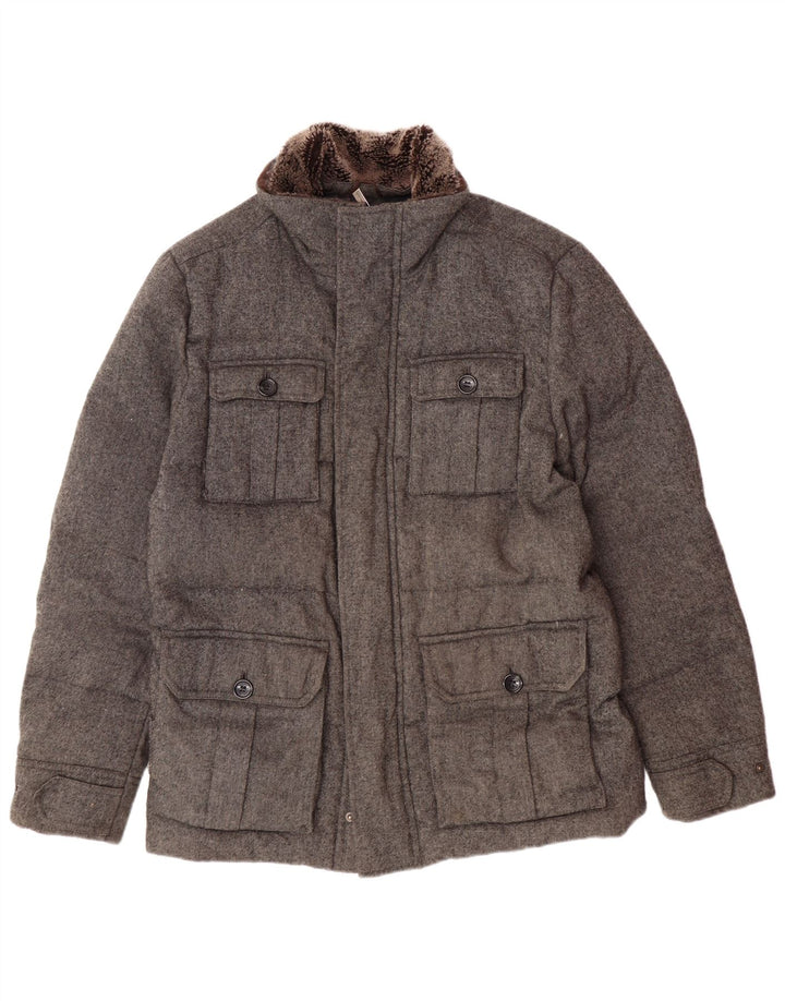 Michael Kors Veste matelassée pour homme UK 40 Large Gris Polyester