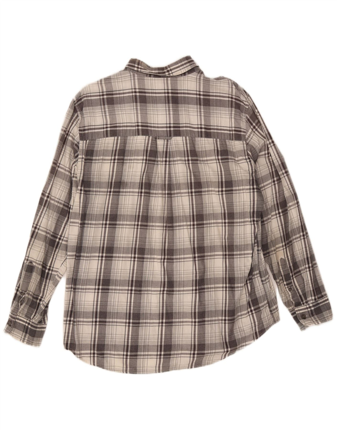 Chaps Chemise en flanelle pour homme en coton à carreaux gris