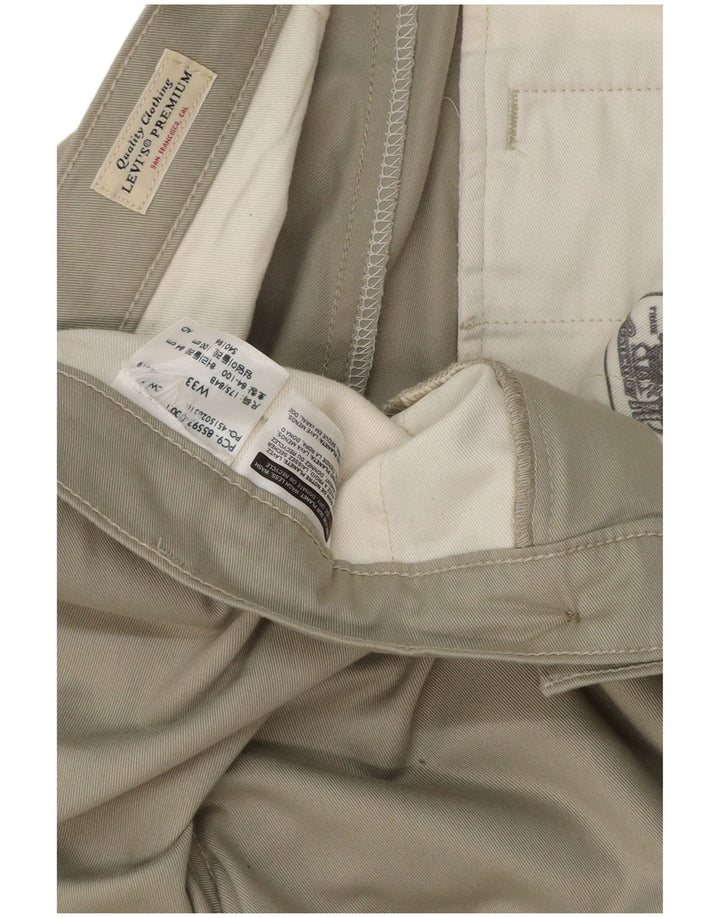LEVI'S Pantalon Chino Droit Homme W33 L29 Gris