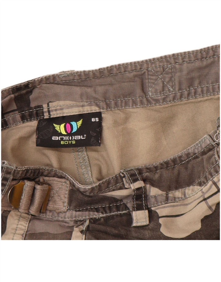 ANIMAL Short Cargo Garçon 7-8 ans W24 Gris Camouflage Coton