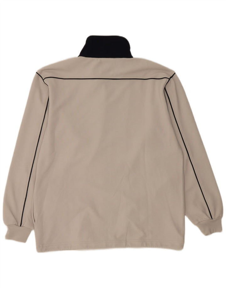 Kappa Veste de survêtement pour homme Taille L Gris Colorblock Polyester