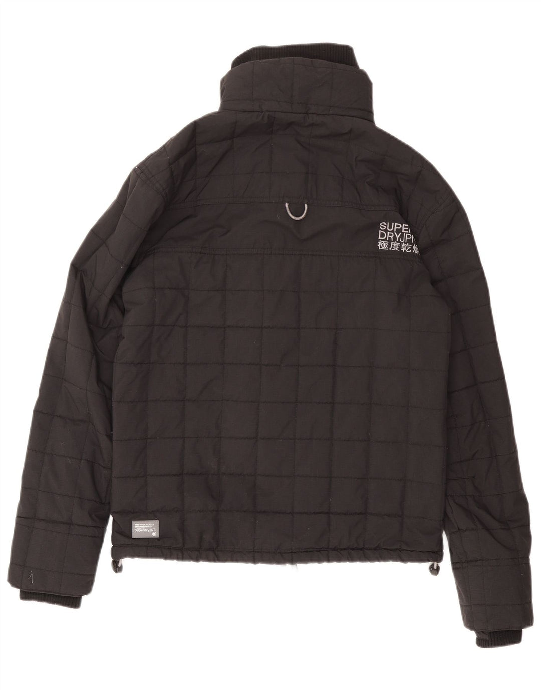 Superdry Veste coupe-vent graphique Windcheater pour femme UK 16 Large Noir