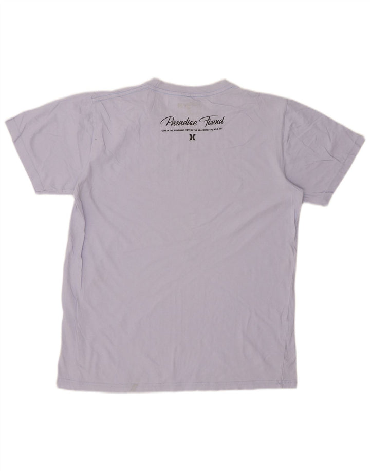 HURLEY T-Shirt Graphique Homme Bleu Moyen Coton