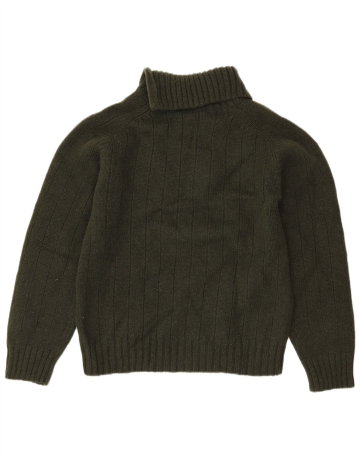 DIESEL Pull col zippé pour femme UK 18 XL Kaki Laine