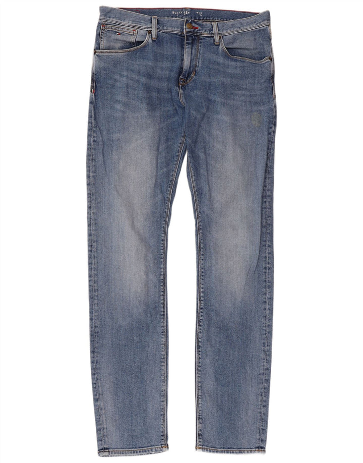 TOMMY HILFIGER Jean Slim Bleecker Homme W33 L34 Bleu Coton