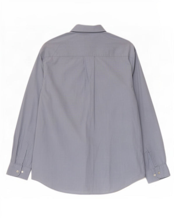 Calvin Klein Chemise coupe régulière pour homme Taille 16 Grand coton bleu