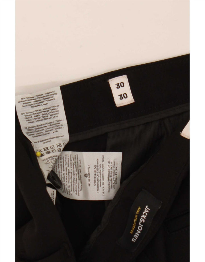 Jack & Jones Pantalon Chino Slim Marco Homme W30 L30 Noir Polyester