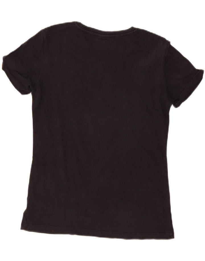 Champion T-shirt graphique pour femme UK 12 Noir moyen