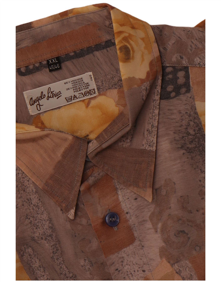 Angelo Litrico Chemise Homme Taille 45/46 2XL Multicolore Patchwork Viscose