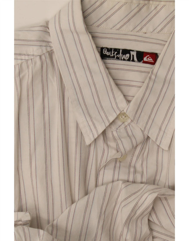 Quiksilver Chemise Homme Large Blanc Rayé