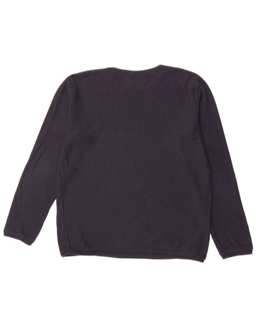 ZARA Mens Crew Neck Jumper Sweater Medium Navy Blue